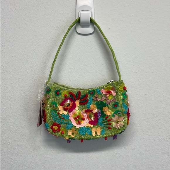 Made In India | Floral Beaded Handbag - Picture 3 of 9